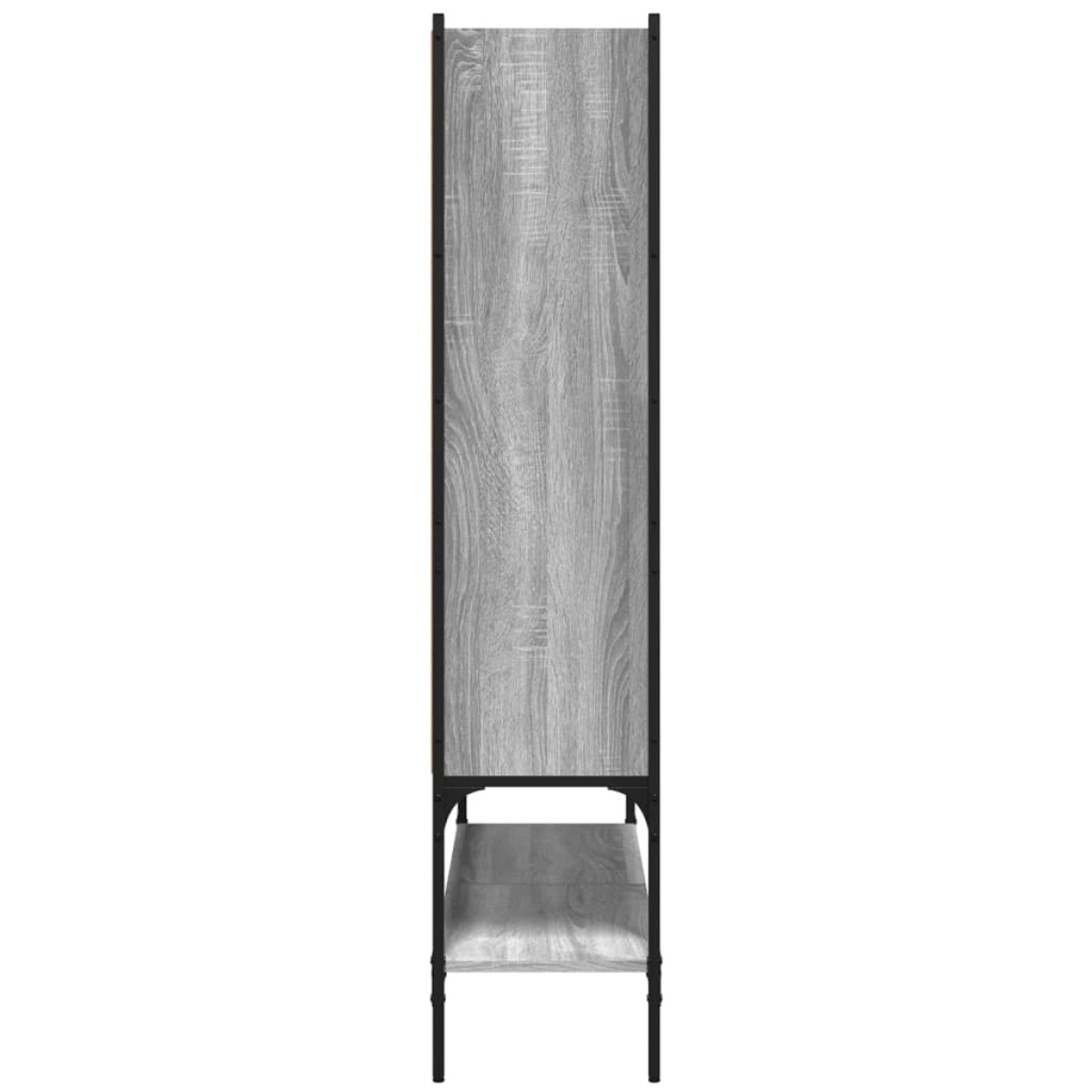 vidaXL Βιβλιοθήκη Γκρι Sonoma 102x30x141,5 εκ. από Επεξεργασμένο Ξύλο