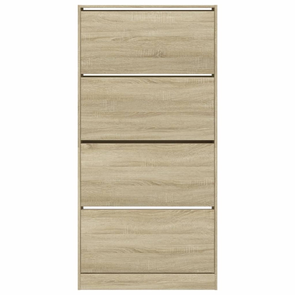 vidaXL Παπουτσοθήκη με 4 Ανακλ. Συρτάρια Sonoma Δρυς 80x21x163,5 εκ.