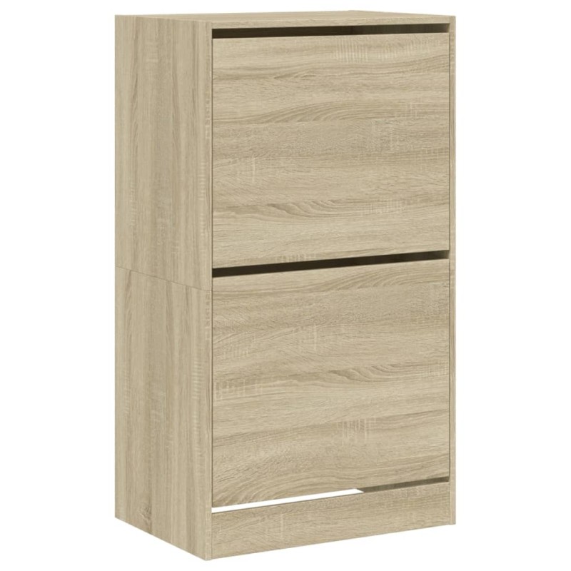 vidaXL Παπουτσοθήκη με 2 Ανακλ. Συρτάρια Sonoma Δρυς 60x42x108 εκ.