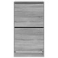 vidaXL Παπουτσοθήκη με 2 Ανακλ. Συρτάρια Γκρι Sonoma 60x42x108 εκ.