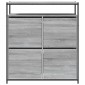 vidaXL Παπουτσοθήκη με 4 Ανακλ. Συρτάρια Γκρι Sonoma 100x34x112 εκ.