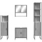 vidaXL Σετ Επίπλων Μπάνιου 4 Τεμαχίων Γκρι Sonoma Επεξεργασμένο Ξύλο