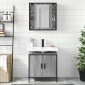 vidaXL Σετ Επίπλων Μπάνιου 2 Τεμαχίων Γκρι sonoma από Τεχν. Ξύλο