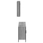 vidaXL Σετ Επίπλων Μπάνιου 3 Τεμαχίων Γκρι Sonoma Επεξεργασμένο Ξύλο