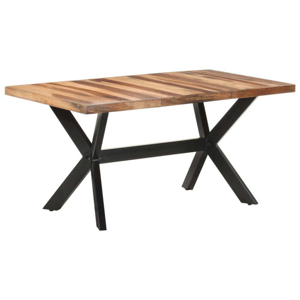 vidaXL Τραπεζαρία 160 x 80 x 75 εκ. Μασίφ Ξύλο & Μελί Φινίρισμα