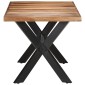 vidaXL Τραπεζαρία 160 x 80 x 75 εκ. Μασίφ Ξύλο & Μελί Φινίρισμα