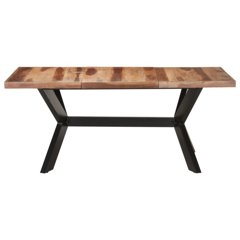 vidaXL Τραπεζαρία 180 x 90 x 75 εκ. Μασίφ Ξύλο & Μελί Φινίρισμα