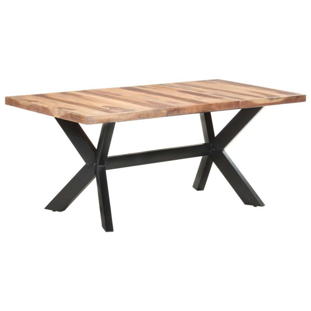 vidaXL Τραπεζαρία 180 x 90 x 75 εκ. Μασίφ Ξύλο & Μελί Φινίρισμα