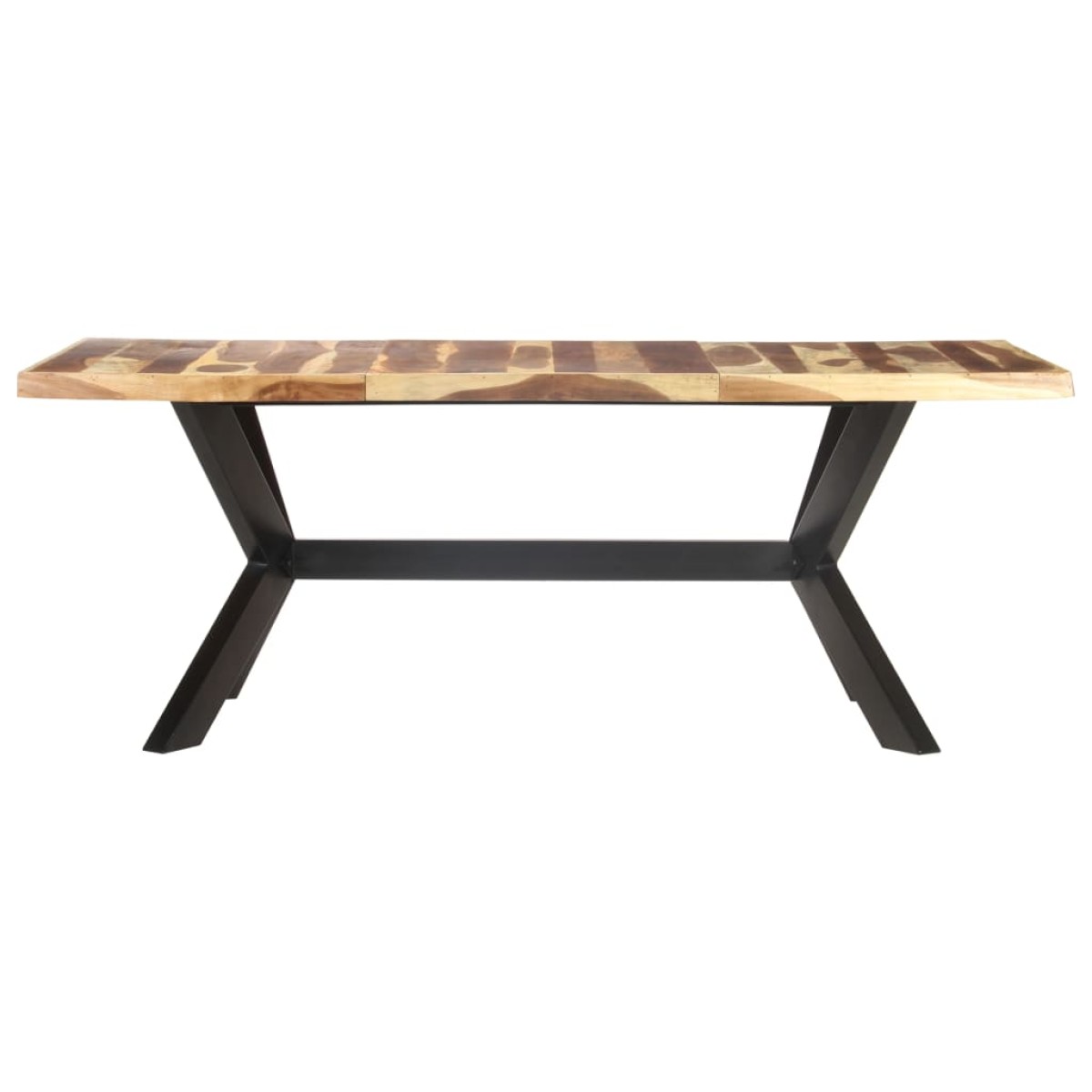 vidaXL Τραπεζαρία 200 x 100 x 75 εκ. Μασίφ Ξύλο & Μελί Φινίρισμα