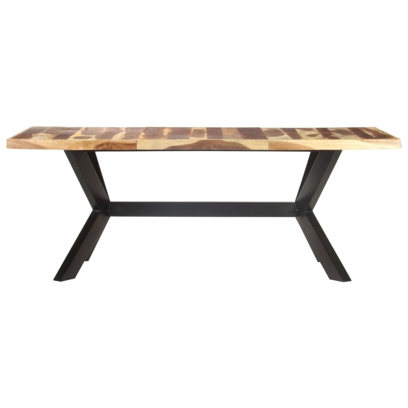 vidaXL Τραπεζαρία 200 x 100 x 75 εκ. Μασίφ Ξύλο & Μελί Φινίρισμα