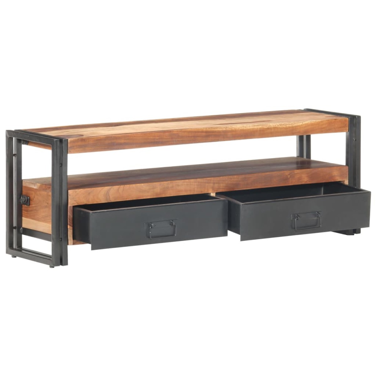 vidaXL Έπιπλο Τηλεόρασης 120x30x40 εκ Μασίφ Ξύλο με Φινίρισμα Sheesham