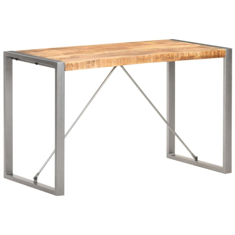 vidaXL Τραπεζαρία 120 x 60 x 75 εκ. από Μασίφ Ακατέργαστο Ξύλο Μάνγκο