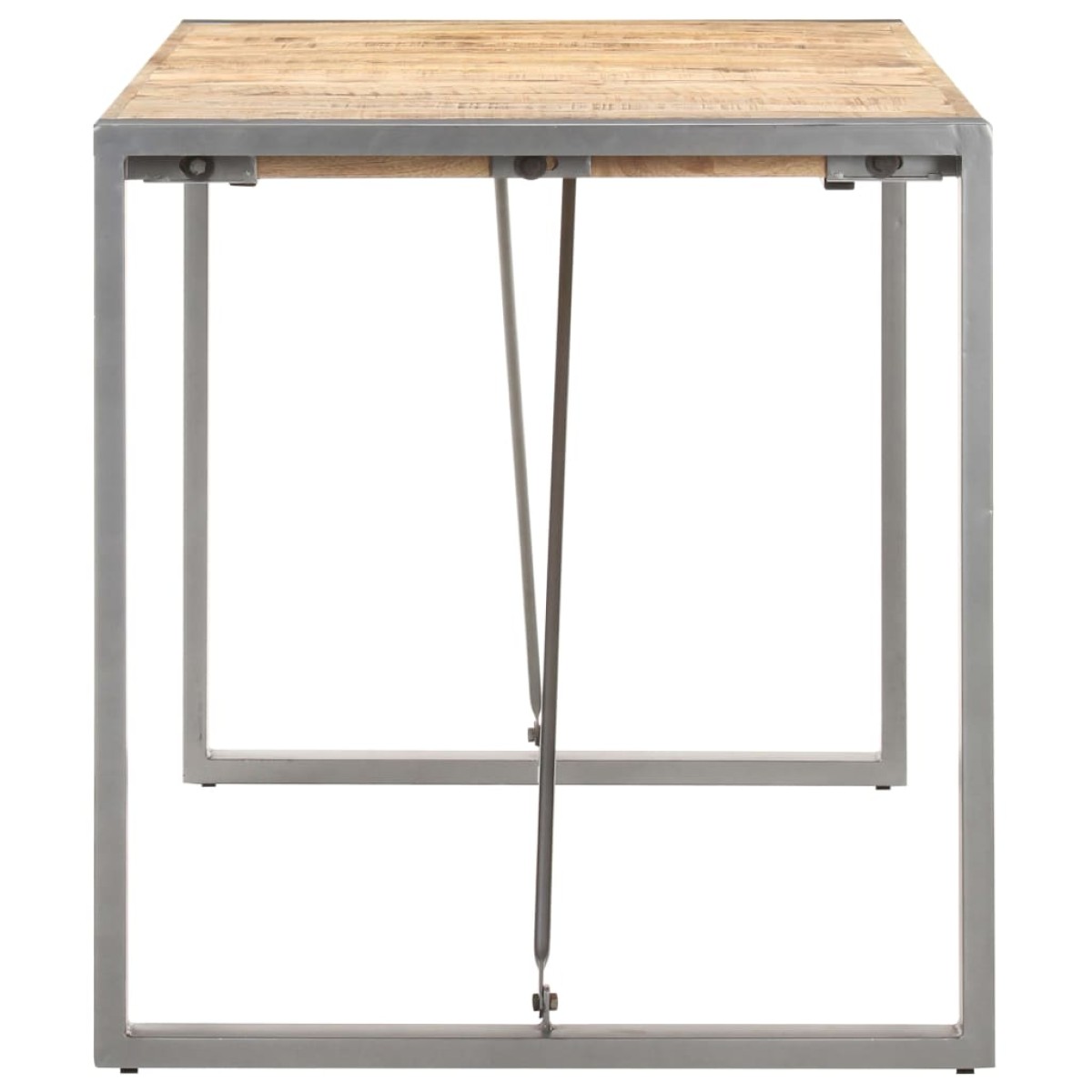 vidaXL Τραπεζαρία 160 x 80 x 75 εκ. από Μασίφ Ακατέργαστο Ξύλο Μάνγκο