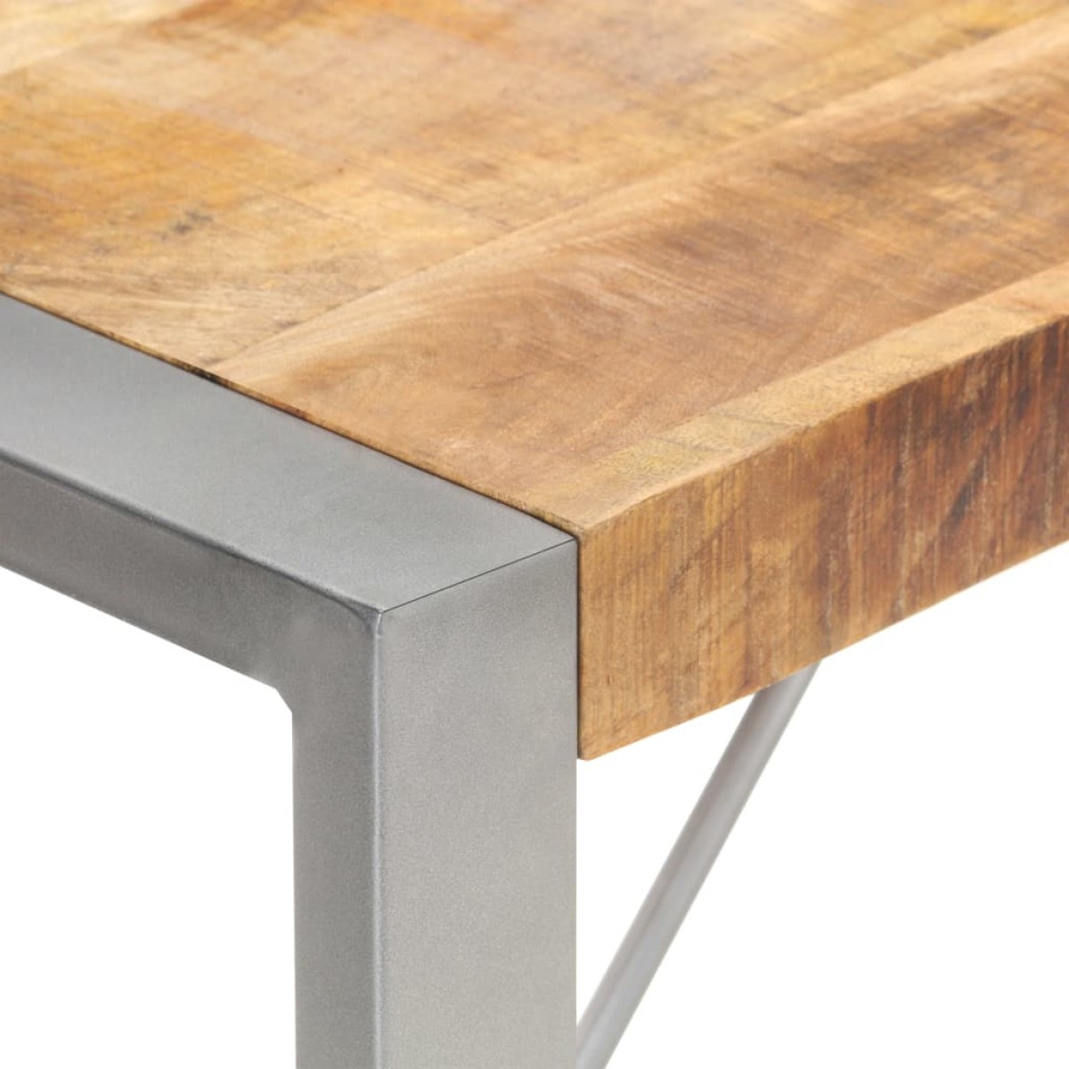 vidaXL Τραπεζαρία 160 x 80 x 75 εκ. από Μασίφ Ακατέργαστο Ξύλο Μάνγκο