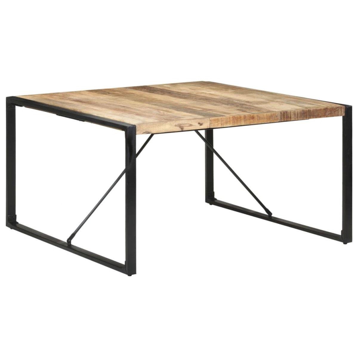 vidaXL Τραπεζαρία 140 x 140 x 75 εκ. από Ακατέργαστο Ξύλο Μάνγκο