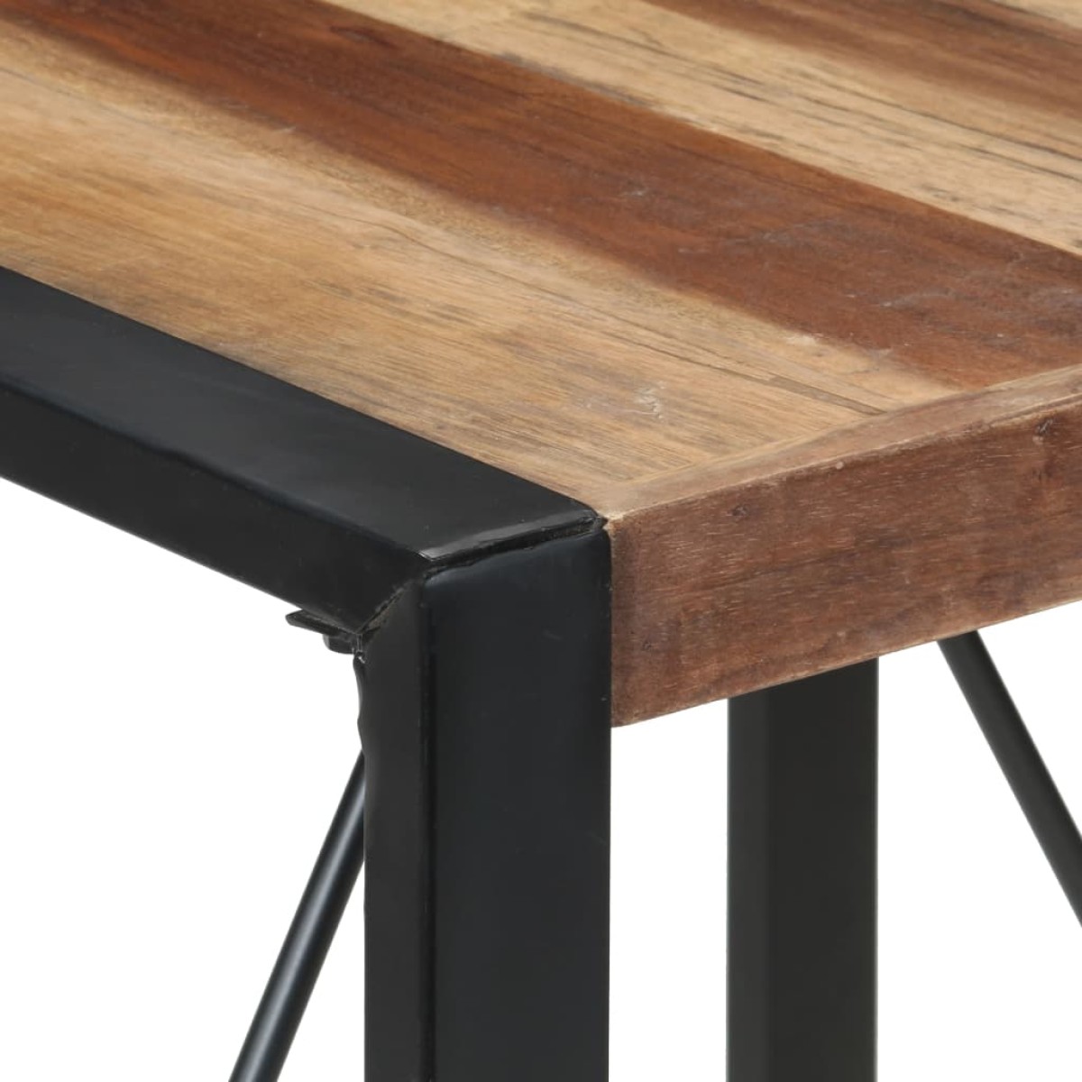 vidaXL Τραπεζαρία 80 x 80 x 75 εκ. Μασίφ Ξύλο με Φινίρισμα Sheesham