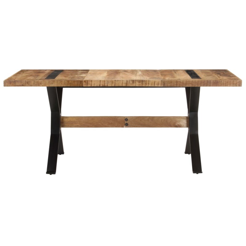 vidaXL Τραπεζαρία 180 x 90 x 76 εκ. από Ακατέργαστο Ξύλο Μάνγκο