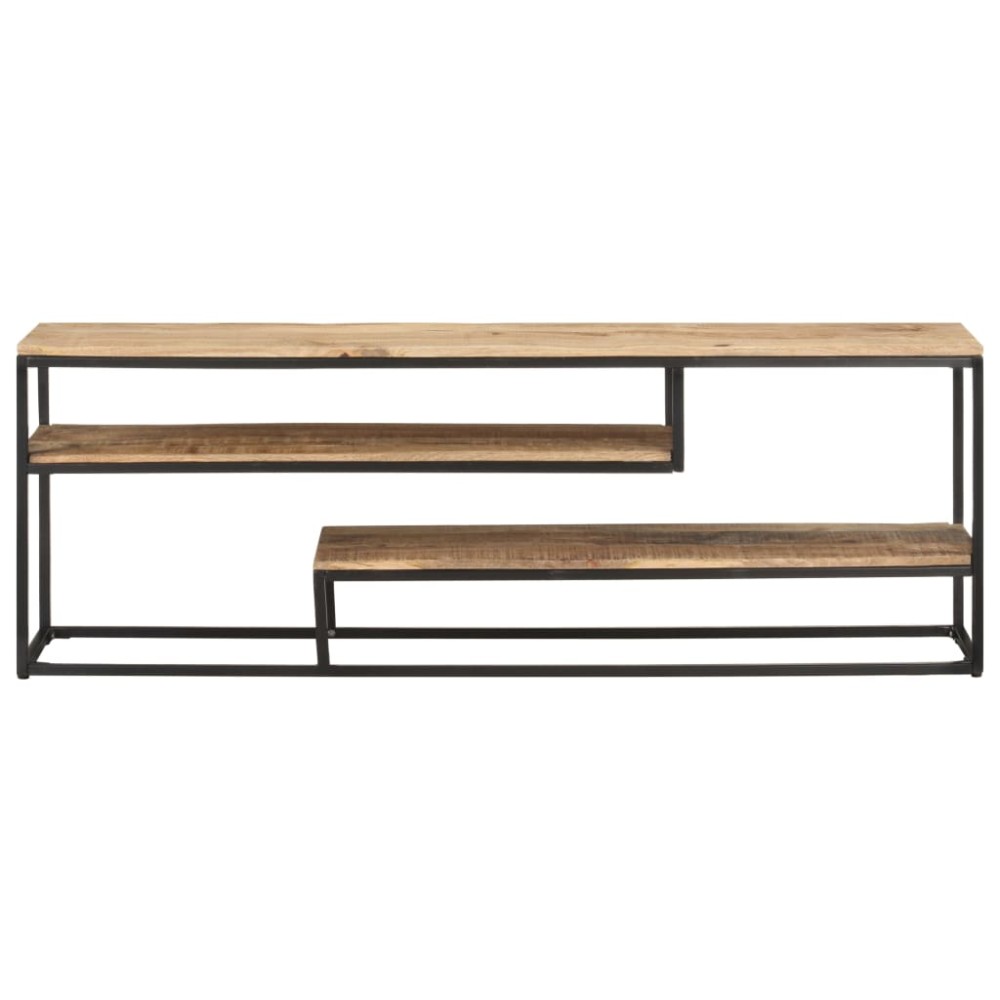 vidaXL Έπιπλο Τηλεόρασης 130 x 30 x 45 εκ. από Ακατέργαστο Ξύλο Μάνγκο