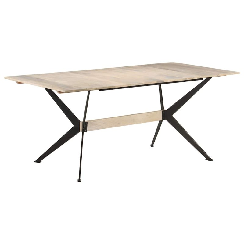 vidaXL Τραπεζαρία 180 x 90 x 76 εκ. από Μασίφ Ξύλο Μάνγκο