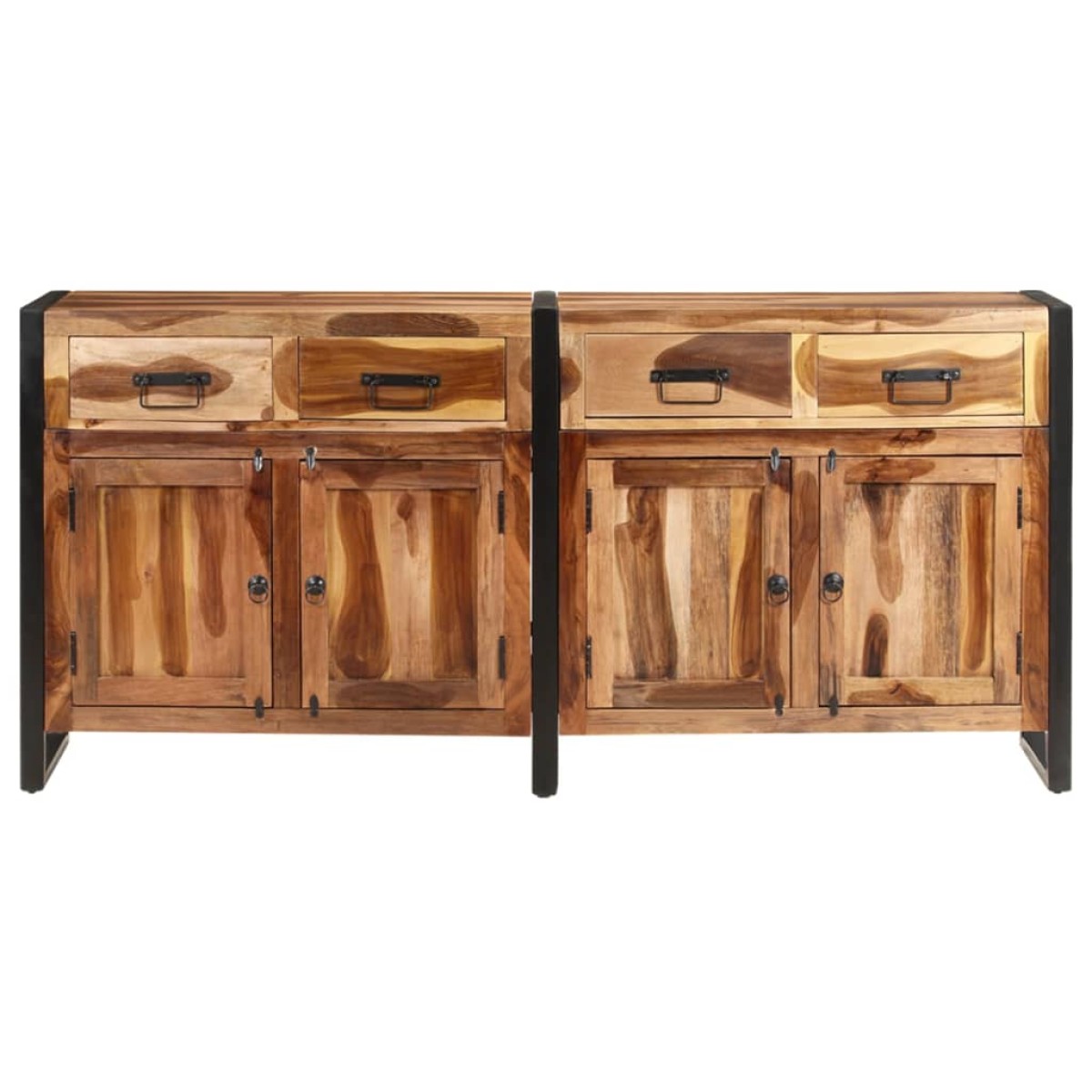 vidaXL Μπουφές 172x35x80 εκ. Μασίφ Ξύλο Ακακίας με Μελί Φινίρισμα