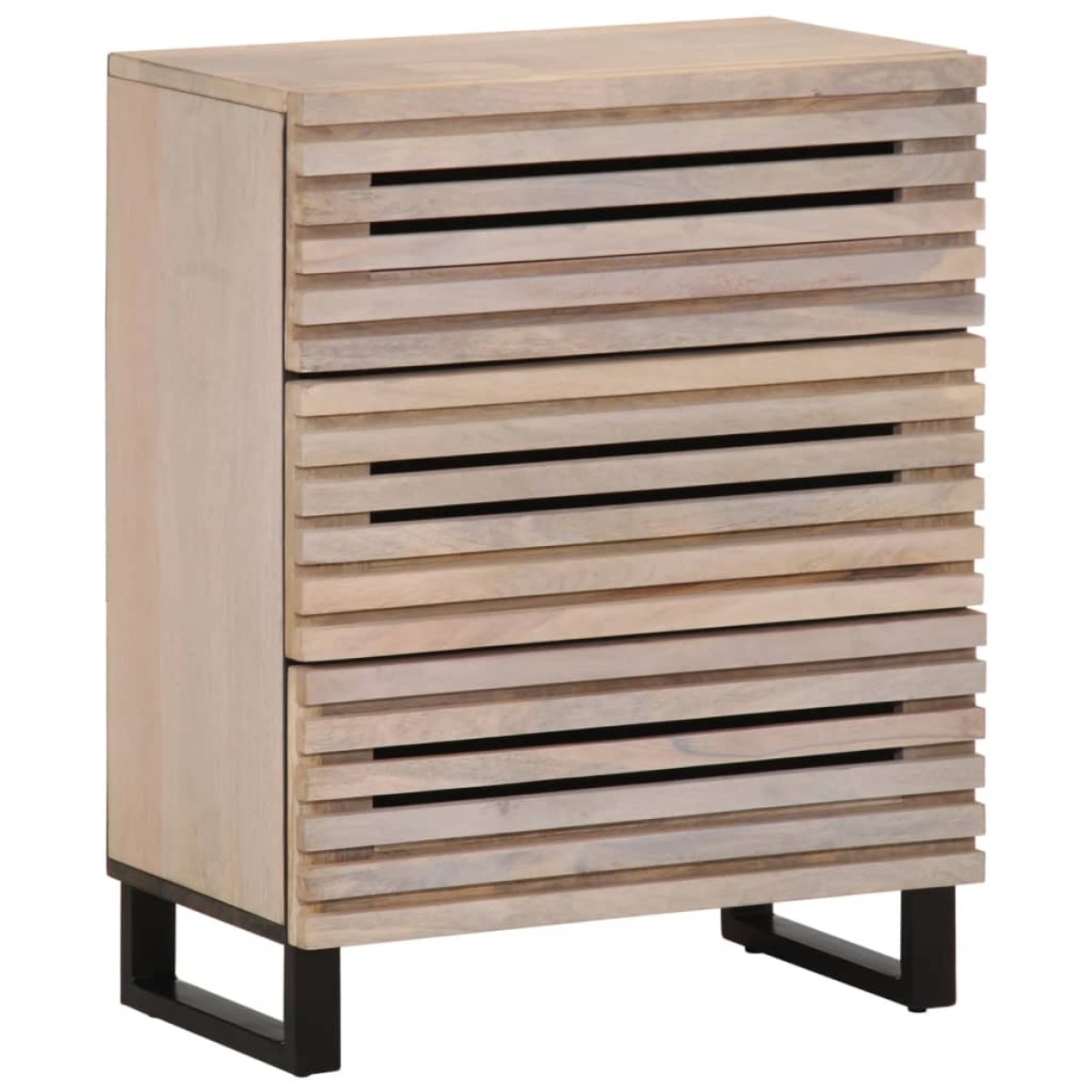 vidaXL Ντουλάπια 2 Τεμ. 60x34x75 εκ. από Μασίφ Ξύλο Μάνγκο