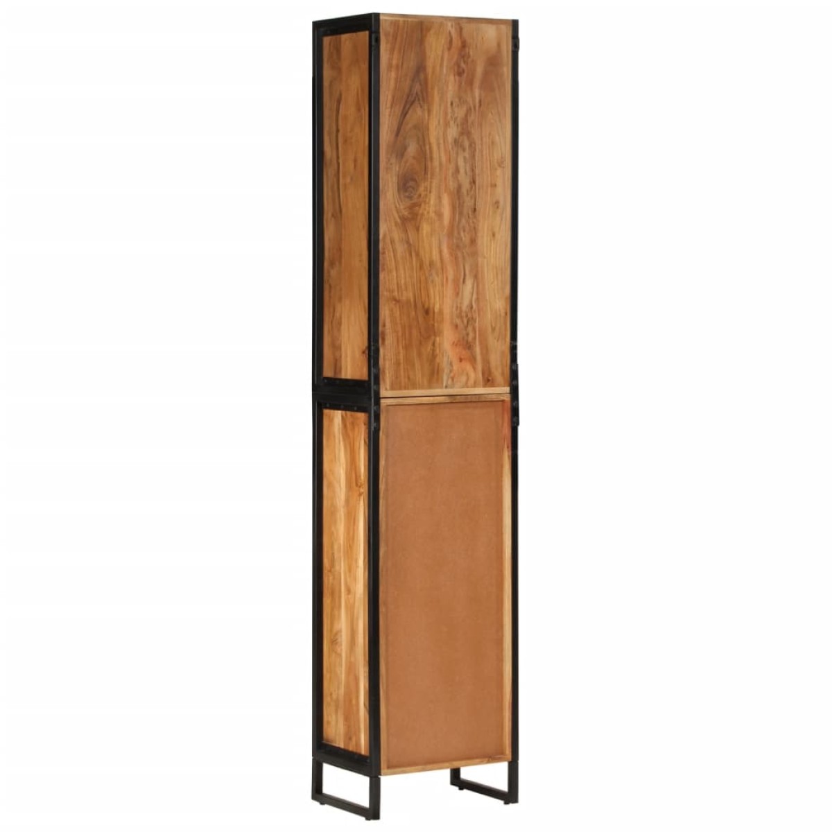 vidaXL Ντουλάπι Μπάνιου 40x27x190 εκ. Σίδηρο και Μασίφ Ξύλο Ακακίας