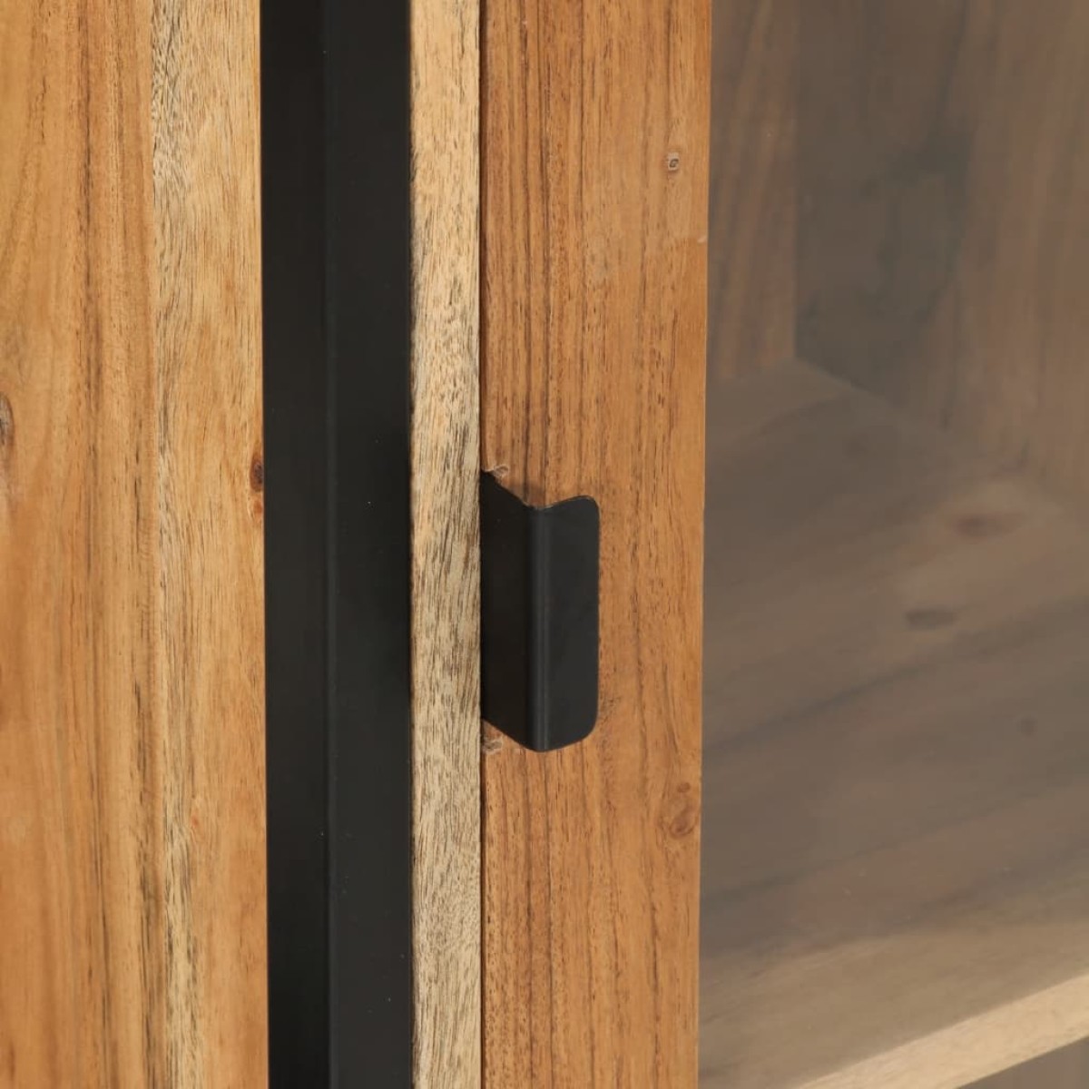 vidaXL Ντουλάπι Μπάνιου 40x27x190 εκ. Σίδηρο και Μασίφ Ξύλο Ακακίας