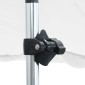 vidaXL Επέκταση Σκιάστρου Σετ Σχήμα Τ Λευκό 170x170x(113-182,5) εκ.