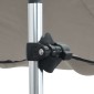 vidaXL Επέκταση Σκιάστρου Σετ Σχήμα Τ Ανθρακί 170x170x(113-182,5) εκ.