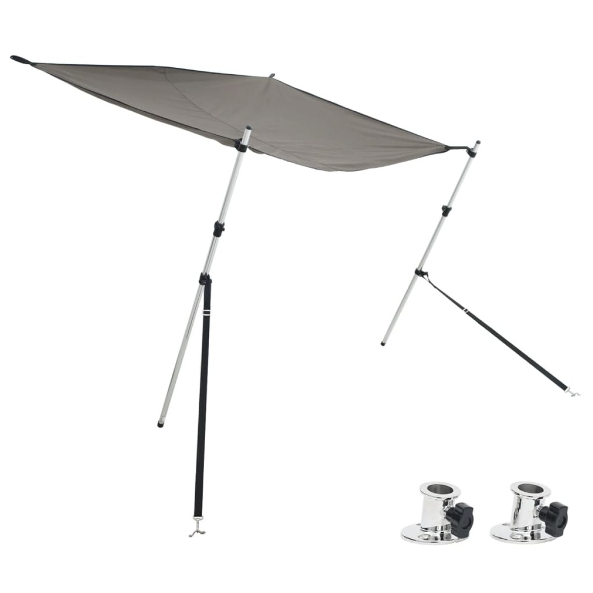 vidaXL Επέκταση Σκιάστρου Σχήμα Τ Ανθρακί 174x205x(115-194) εκ.