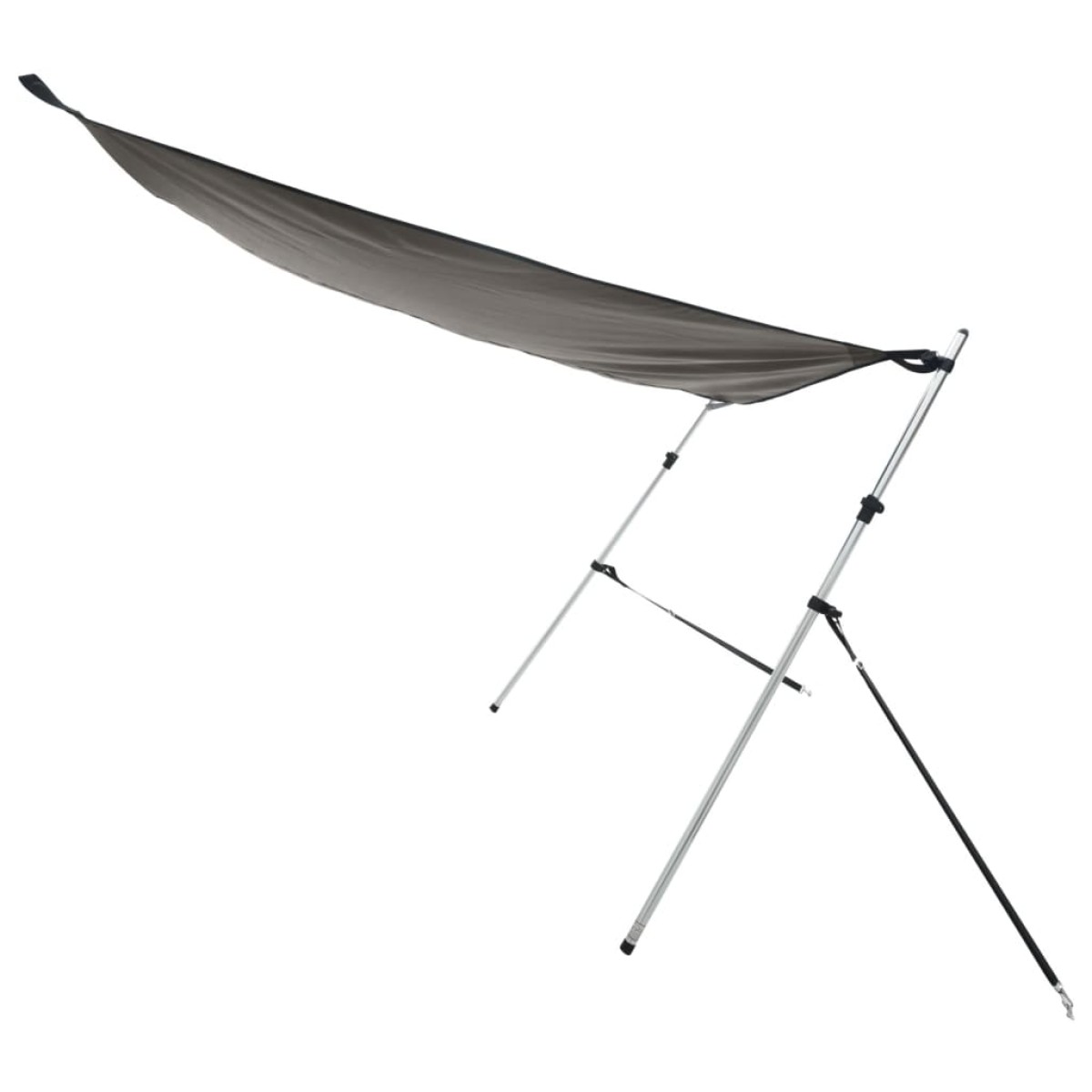 vidaXL Επέκταση Σκιάστρου Σχήμα Τ Ανθρακί 174x205x(115-194) εκ.