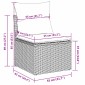 vidaXL Σετ Καναπέ Κήπου 5 Τεμαχίων Μαύρο Συνθετικό Ρατάν με Μαξιλάρια