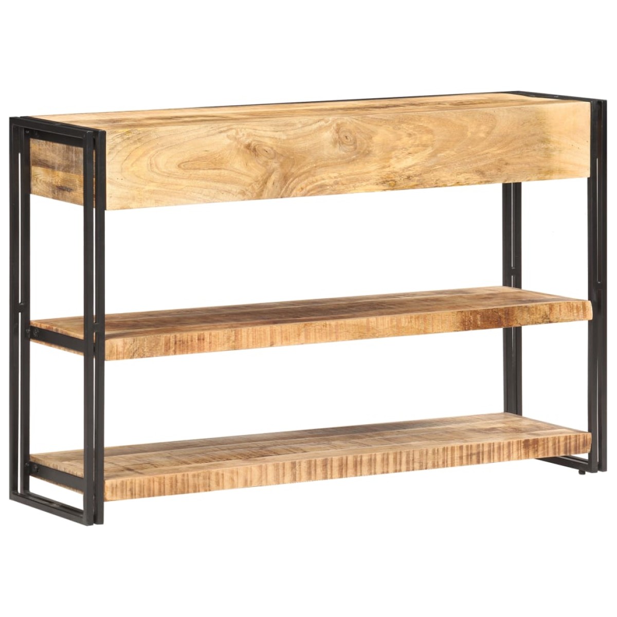 vidaXL Κονσόλα 120 x 30 x 75 εκ. από Μασίφ Ακατέργαστο Ξύλο Μάνγκο