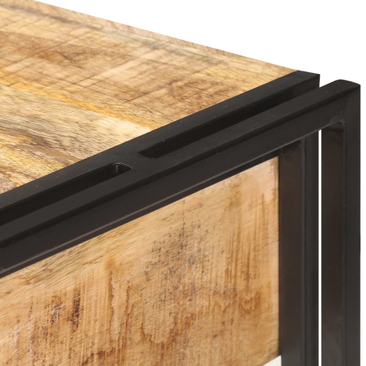 vidaXL Κονσόλα 120 x 30 x 75 εκ. από Μασίφ Ακατέργαστο Ξύλο Μάνγκο
