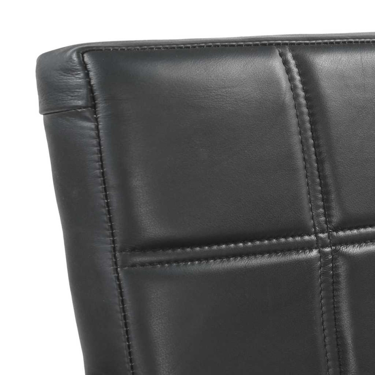 vidaXL Καρέκλες Τραπεζαρίας «Πρόβολος» 2 τεμ. Μαύρες από Γνήσιο Δέρμα