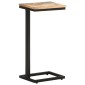 vidaXL Τραπέζια Βοηθητικά 2 τεμ. 31,5x24,5x64,5 εκ. Μασίφ Ανακ. Ξύλο