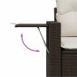 vidaXL Σαλόνι Κήπου Σετ 8 Τεμαχίων Καφέ Συνθετικό Ρατάν με Μαξιλάρια