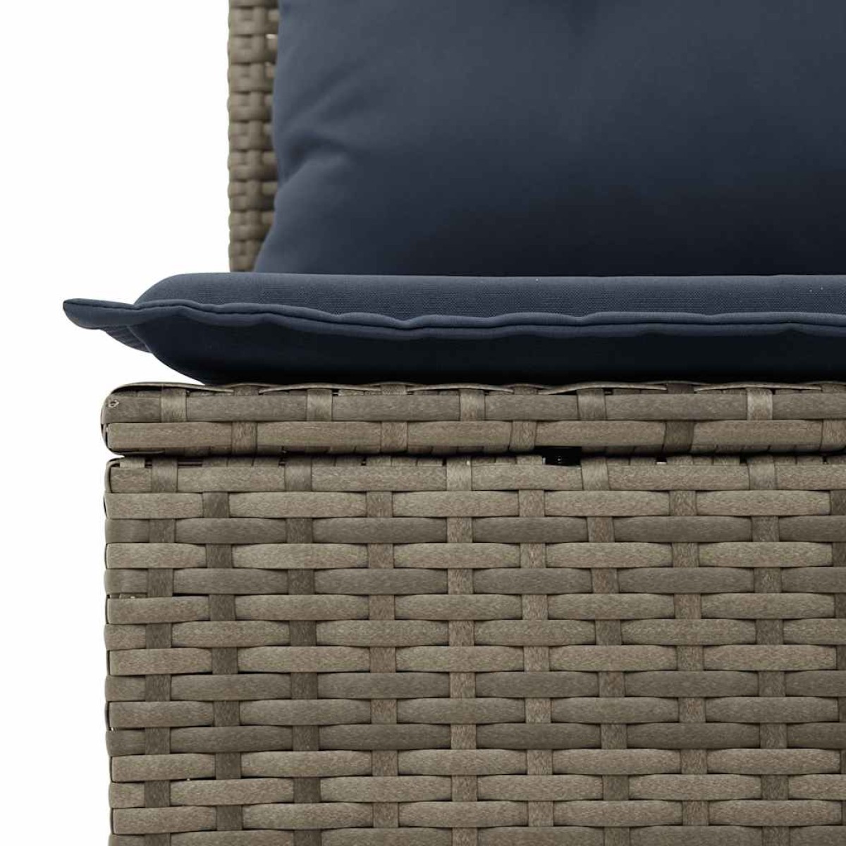 vidaXL Σετ Καναπέδων Κήπου 6 Τεμαχίων με Μαξιλάρια Γκρι από Συνθετικό Ρατάν