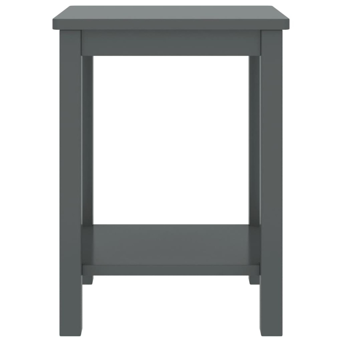 vidaXL Κομοδίνο Σκούρο Γκρι 35 x 30 x 47 εκ. από Μασίφ Ξύλο Πεύκου