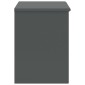 vidaXL Κομοδίνο Σκούρο Γκρι 35 x 30 x 40 εκ. Μασίφ Ξύλο Πεύκου