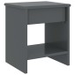 vidaXL Κομοδίνο Σκούρο Γκρι 35 x 30 x 40 εκ. Μασίφ Ξύλο Πεύκου