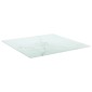 vidaXL Επιφάνεια Τραπεζιού Λευκή 50x50εκ 6 χιλ Ψημ. Γυαλί Μαρμ. Σχέδιο