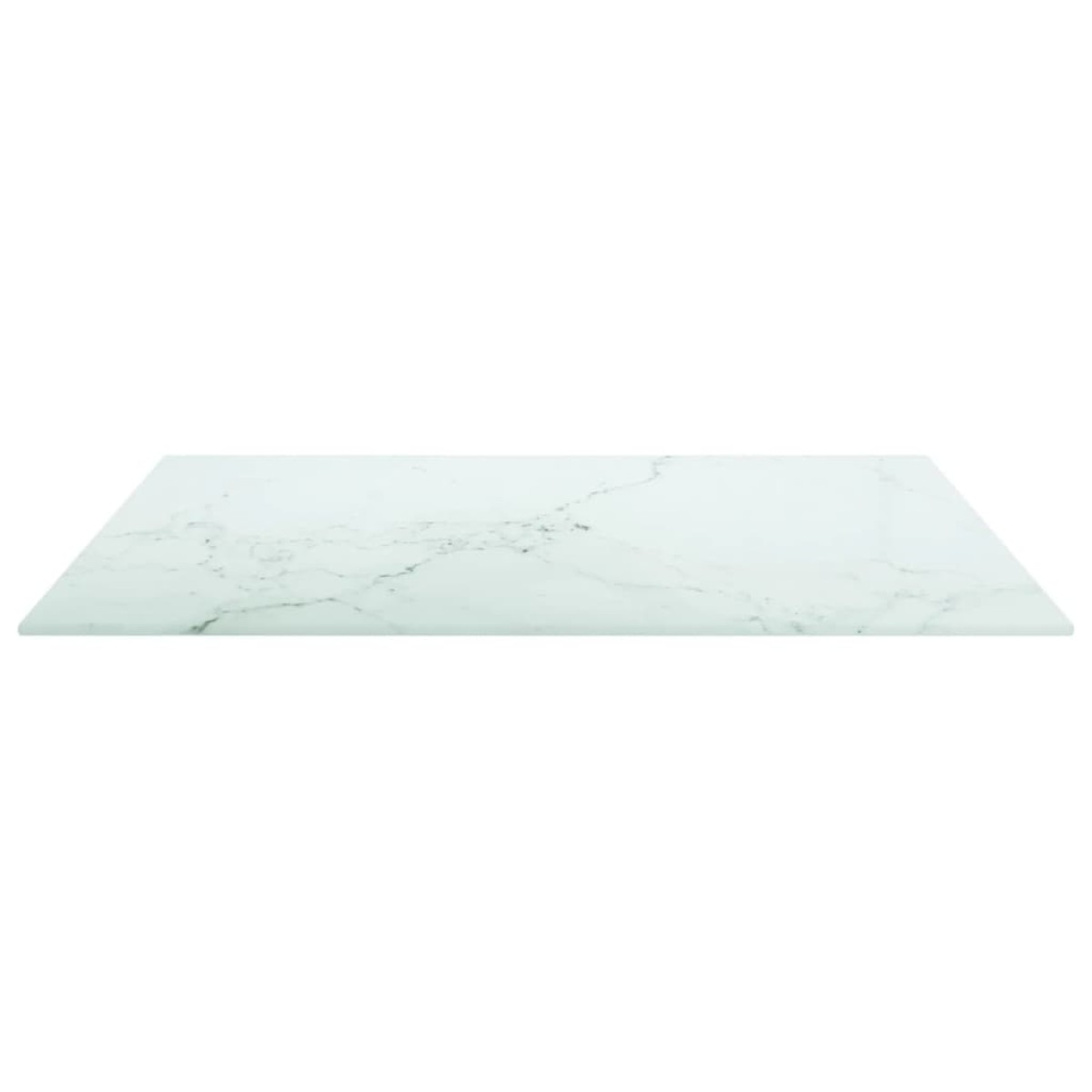 vidaXL Επιφάνεια Τραπεζιού Λευκή 60x60εκ 6 χιλ Ψημ. Γυαλί Μαρμ. Σχέδιο