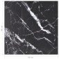 vidaXL Επιφάνεια Τραπεζιού Μαύρη 60x60εκ 6 χιλ Ψημ. Γυαλί Μαρμ. Σχέδιο