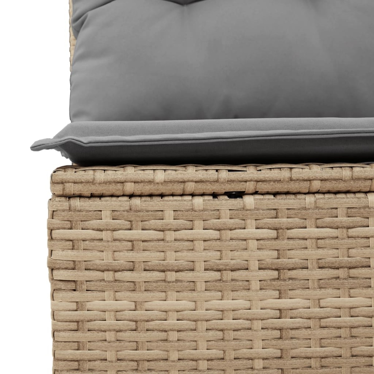 vidaXL Σαλόνι Κήπου Σετ 3 Τεμαχίων με Μαξιλάρια Μικτό Μπεζ Συνθ. Ρατάν
