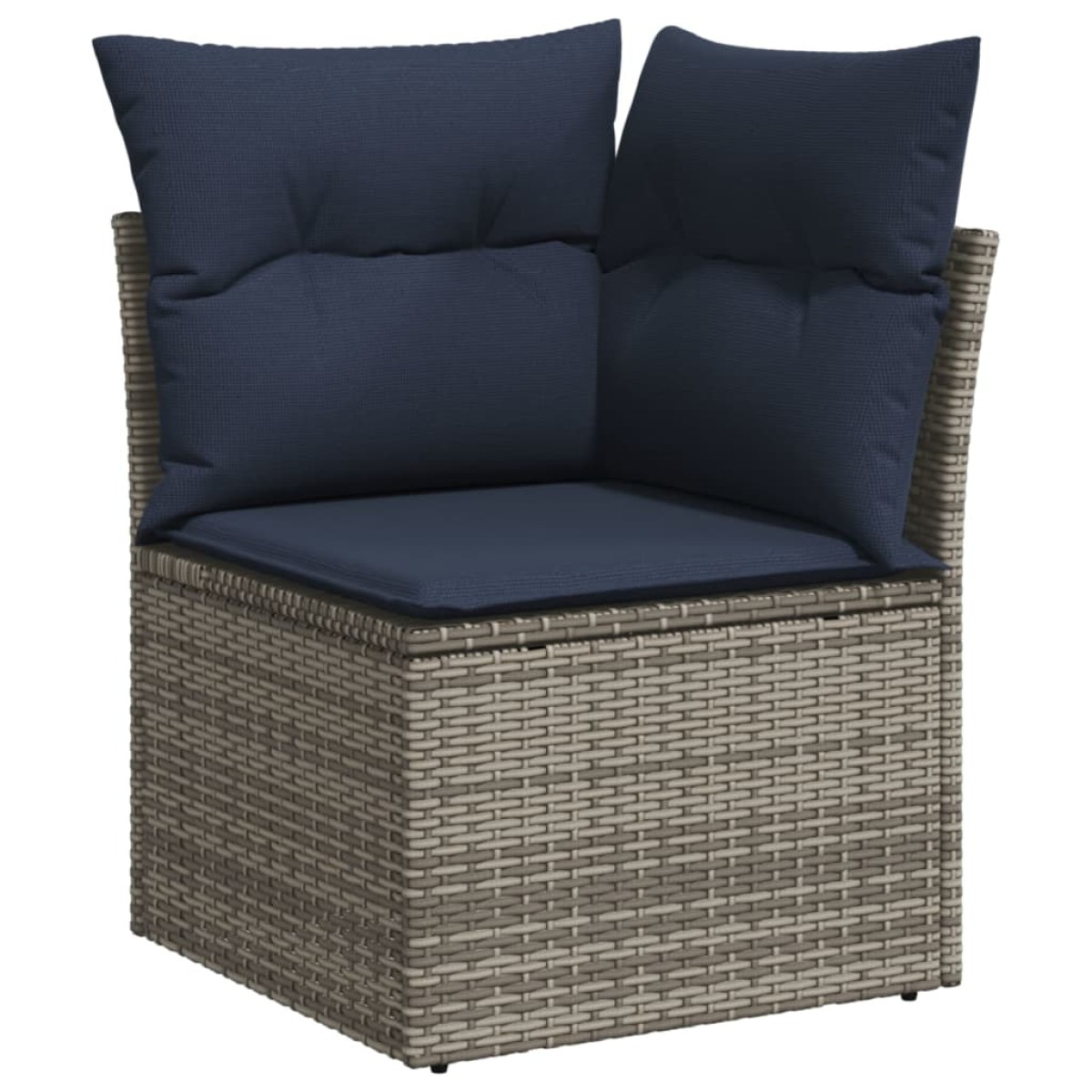 vidaXL Σετ Καναπέδων Κήπου 6 Τεμαχίων με Μαξιλάρια Γκρι από Συνθετικό Ρατάν