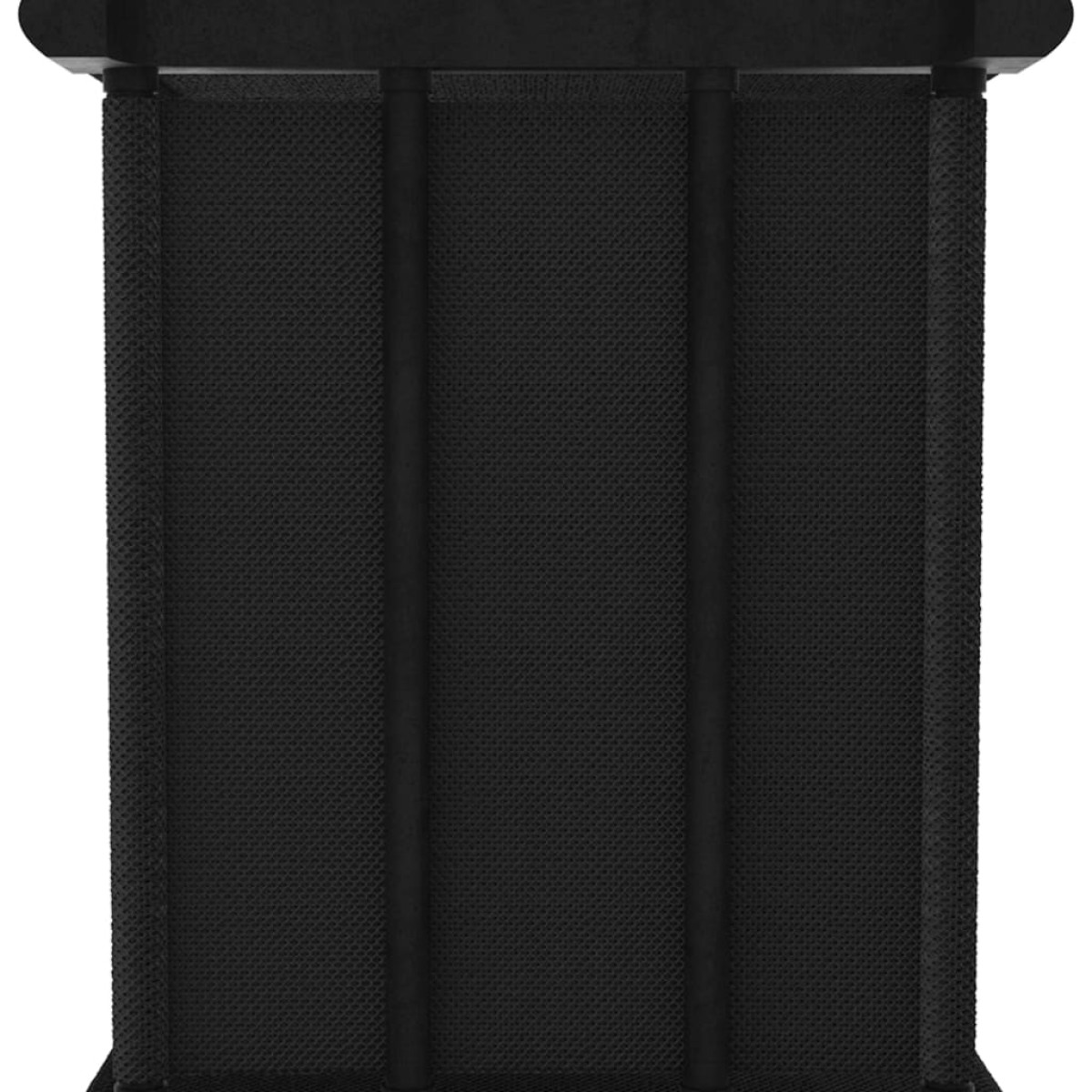 vidaXL Ραφιέρα με 4 Κύβους & Κουτιά Μαύρη 69x30x72,5 εκ. Υφασμάτινη