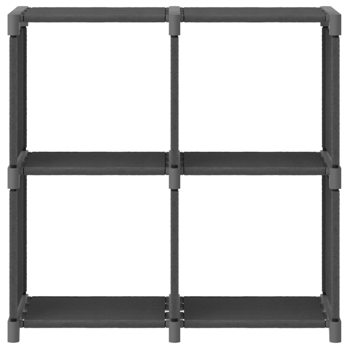 vidaXL Ραφιέρα με 4 Κύβους & Κουτιά Γκρι 69x30x72,5 εκ. Υφασμάτινη