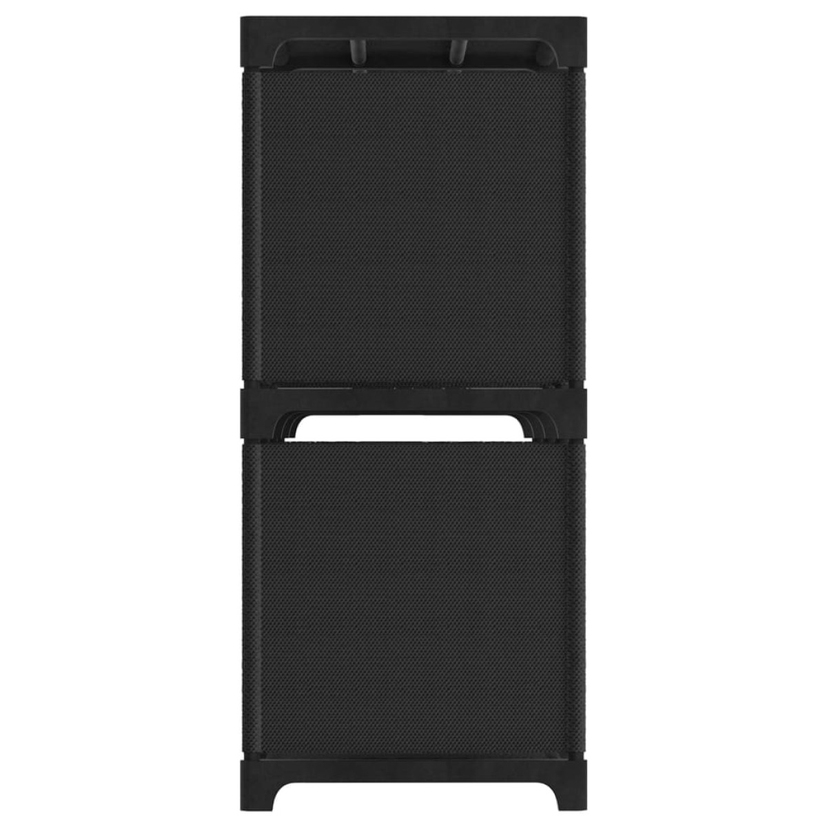 vidaXL Ραφιέρα με 5 Κύβους Μαύρη 103 x 30 x 72,5 εκ. Υφασμάτινη