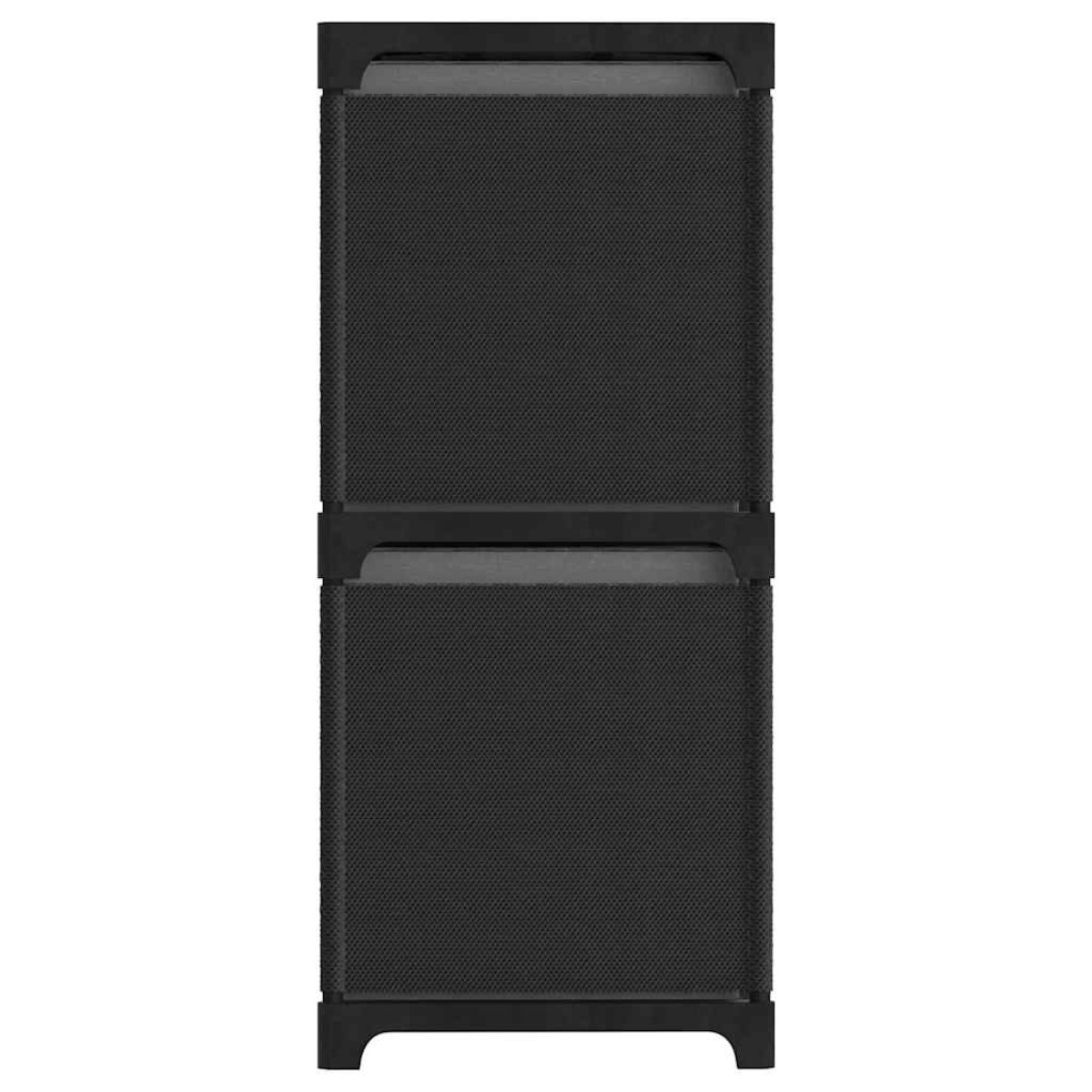 vidaXL Ραφιέρα με 6 Κύβους & Κουτιά Μαύρη 103x30x72,5 εκ. Υφασμάτινη